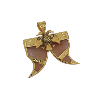 Unisex Jadau tiger claw pendant | Royal groom jewellery